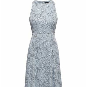 Banana Republic Sparkle Floral Paneled Midi Dress